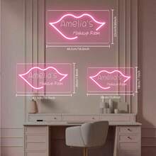 لافتات نيون مخصصة، لافتات نيون لتجميل الأظافر، ديكور حائط صالون التجميل، لافتات نيون وامضة لمحل الأظافر، لافتات ترحيب، لافتات متجر، ديكورات منزلية وحفلات عيد الميلاد بلافتات نيون