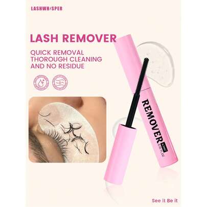 1/3/5支装睫毛卸除液（适用于簇状假睫毛） - 温和胶水溶剂，DIY睫毛嫁接胶水卸除剂，舒缓眼部清洁液（适用于假睫毛），家用便捷睫毛胶水卸除剂