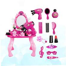 Caja Juguete De Niña Herramientas Para El Cabello Juguetes Rosa Cosmetico Niño TocadorConveniente y duradero, favorito para niños - Multicolor - Ver 4
