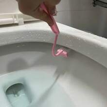 V型马桶刷，长效刷毛，轻松清洁每个角落，舒适握柄（1个）