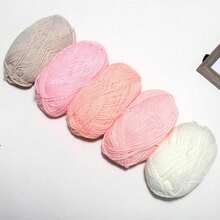 5pcs/250g 5-Color Handmade Crochet Yarn Set, Soft & Comfortable Knitting Yarn, Multipurpose For Crocheting Wallets, Clothes, Carpets, Suitable For DIY Valentine's Day Gifts, Scarves, Hats, Sweaters, Decorations, Wallets, Handbags, Approx. 50g/Pc (Random Packaging)