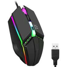 Mouse Gamer Alámbrico Usb Ergonómico Ratón Para Laptop Pc - Negro - Ver 2