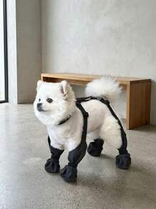 PETSIN Cross-Border Pet Outdoor Rain Shoes, Soft Waterproof Anti-Dirty Dog Rain Shoes, Adjustable Waterproof Dog Boots, Walking Boots, Dropshipping