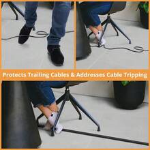 1pc 118.11in X 0.79in Self-Adhesive Cable Sleeve, Flexible PVC Cable Concealer For Wall-Mounted TV, Cable Management, Home Use