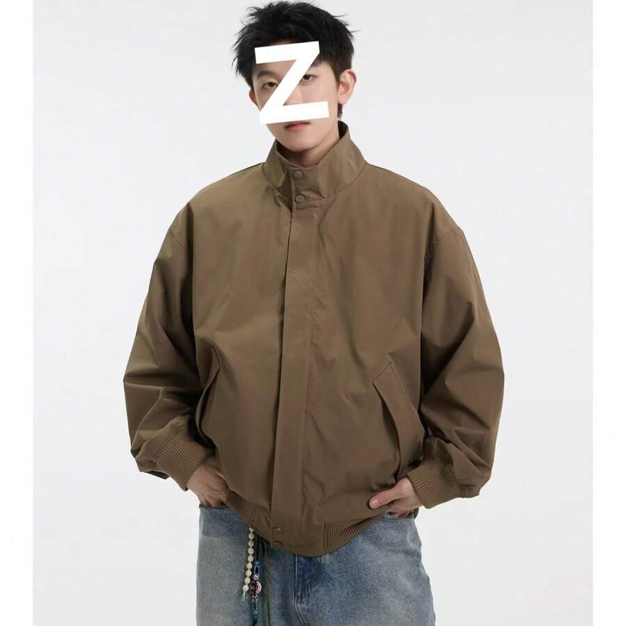 Men Sports Jackets - Brown - View 1