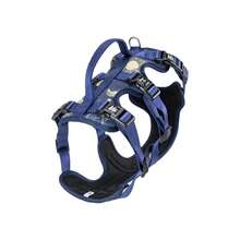 Harnais pour chiens de taille moyenne et grande, modèle large anti-traction avec poignée, respirant et robuste pour les randonnées. - Bleu azur - Voir 9