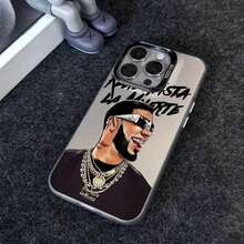Funda de Teléfono con Imagen de Cantante de Hip-Hop Creativo y de Moda Adecuada para Apple 17 Air 16 15 14 13 12 11 Pro Max X XR XSMAX 8 7 Plus Color Plateado Mate Carcasa Dura Trasera de Moda, Accesorio Elegante,Estilo Hiphop,Funda de Moda,Carcasa Duradera,Moldeado por inyección,Amantes de17,17 Pro Max - Plateado - Ver 5