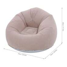 Sofá Inflable Sillón Inflable Gris Ligero y Respetuoso con la Piel para Sala de Estar - Gris - Ver 3