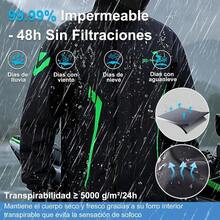 Impermeable Motociclista ore y Muer Camarra para Motociclista ore y Pantalón Impermeable con Refleos Entrepierna Amplia Transpirable Comodidad y Duradero - XL170175cm7085kg - Ver 3