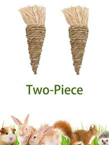 1个/2个/4个手工钩织胡萝卜磨牙玩具，适用于兔子、仓鼠、豚鼠和猫。这些玩具兼具牙齿护理和娱乐功能，有助于减少宠物的无聊感，并促进健康的咀嚼。是圣诞节礼物或万圣节小礼物的完美之选。 - 彩色 - 查看 12