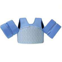 儿童充气游泳救生衣背心，适合男孩和女孩的幼儿漂浮背心，配有水翼和肩带，适合海滩、泳池、节日派对的游泳辅助用品