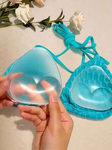 女士加厚胸垫 - 柔软舒适的增厚垫，可重复使用防水加厚垫，适用于胸罩、泳衣和连衣裙（沙滩/婚礼/派对使用）