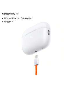 60W USB Type-C 快充線，兼容 17，USB C 轉 USB C 快充線，兼容 17/16/15/15 Pro/15 Pro Max/15 Plus/Pro/Air5，兼容 Galaxy S25/S24/S23，適用於辦公桌配件/汽車配件，手機充電旅行，萬聖節禮物，1件/3件 - 橘色 - 查看 4