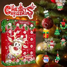 ¡Abrimos Uno por Día! Calendario de Adviento Navideño con 24 Llaveros de Resina de Reno - Sorpresa Diaria, Decoración Festiva, Coleccionable, Regalo para Navidad, Aleatorio - Rojo - Ver 4