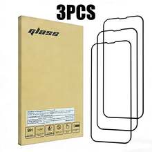 3PCSFull-Cover Silk-Screen Phone Screen Protector - Two Options Available (HD Clear Or Privacy Anti-Peep), High-Aluminum Shatterproof & Electroplated Anti-Fingerprint, Full-Range Screen Protection To Prevent Prying Eyes, Compatible With All Apple Models, A Thoughtful Guard For Your Phone Screen Protection Essentials, Applicable To Daily Shield, Office, Home Daily Shield Office Home Phone Accessories Privacy Screen Protector Anti-Spy Waterproof Shockproof Anti-Fall Scratch Resistant - Grey - View 1