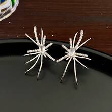 Forest Style  Flower Metal Bowknot Earrings French Retro High-End Earrings Exquisite Light Luxury Fashion Ear Jewelry - E6357 Silver Needle - Silver - View 42