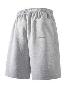 2025男士夏季休闲时尚短裤 - 灰色 - 查看 3