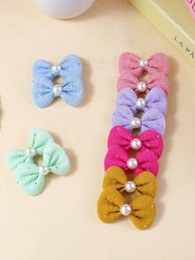 12pcs Colorful Bow Hair Clips For Girls, Versatile Casual Decorative Hair Accessories, Perfect Gift Choice - Multicolor - View 3