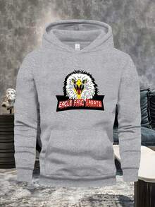 Sudadera con estampado gráfico de karate para hombre - Diseño minimalista de artes marciales japonesas, jersey casual de manga larga con estampado de cinturón de karate, ropa urbana lavable de otoño/invierno para adultos, ropa de invierno, moda urbana. - Negro - Ver 7