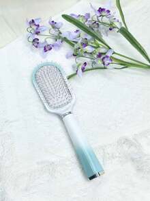1 件装，清新绿白渐变美发梳，气囊按摩梳，带镜子的卷发梳，气垫直发梳 - 彩色 - 查看 11