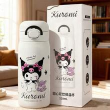 Miniso Sanrio Kuromi 320毫升/10.82盎司双层保温杯 - 316不锈钢，保温/保冷，防漏，适合办公室/家庭/通勤（1个） - 白色 - 查看 5