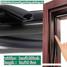 YITAPE Vinyl Windbreak Strip - 1 Roll, 118.7 Ft/500 M, Self-Adhesive, Suitable For Doors And Windows, Sound Insulation, Windproofing, Impact Protection, Suitable For Wood Frames, Suitable For Residential And Commercial Use. - Multicolor - View 16