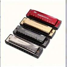 Harmonica Key Of C 10 Hole Chromatic Harmonica C With Case For Beginner Gift With Case - Multicolor - View 2