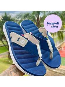 Men's Adult Cartag Paris Flip-Flops, Non-Slip, Brown, Modern, Casual, Elegant, Everyday Wear - 黑色 - 查看 2