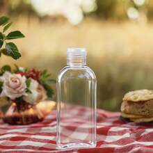 Travel Shampoo Bottles 6pcs 3.4oz Travel Bottles For Toiletries Leak Proof Refillable Lotion Containers With Flip Cap Small Plastic Squeeze Bottle(Clear) - Clear - View 5