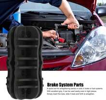 Enderezadora de Tubería Manual Multifuncional, Ajustable para Línea de Freno Combustible, Metal Negro 1\/4 Puadas para Automotriz Reparación Mecánica DIY Taller - negro - Ver 2