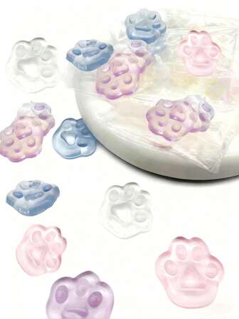 1 Stück Mini Weiche Süße Katzen Spielzeug, geeignet für Kindergeburtstage, Katzenpfoten Mochi Design, Süß Stressabbau Spielzeug, Unisex, kann als Geschenkbeutel Füllung verwendet werden, geeignet für Kinder und Erwachsene