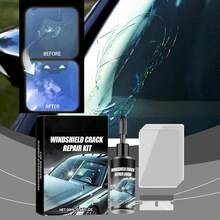 Genérico 2PCS Windshield Crack Repair Kit, Kit Reparador de Vidrio con Líquido Eficaz, Reparador de Parabrisas Profesional, Solución Duradera para Grietas, Protección Reforzada, Sin Mantenimiento - negro - Ver 5