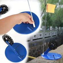 2pcs/Set Automatic Fishing Reel, Ice Fishing Flip-Up Bobber & Flag Indicator Kit, Designed For Winter Fishing Enthusiasts