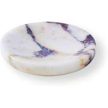 Marble Jewelry Dish Trinket Dish Ring Holder Nightstand Decor Coaster Soap Dish Sponge Holderfor Bathroom Shower Kitchen Sink 4 L*4 W*0.71 H Calacatta Viola PHSD-01 - 卡拉卡塔紫 - 查看 1