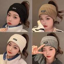 All-Season Sports Headband With Lettering, Wide Brim, Suitable For Washing Face, And Solid Color. - 彩色 - 查看 4