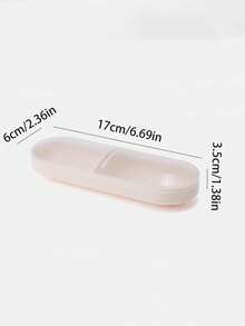 1 Peça Caixa de Cotonetes de Viagem de Algodão, Dispensador de Recipiente de Plástico, Caixa de Armazenamento Portátil de Cotonetes e Almofadas de Maquiagem, Recipiente de Acessórios para Cabelo, Recipiente de Armazenamento Portátil Pequeno de Cotonetes e Contas com Tampa