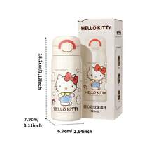 1个三丽鸥Hello Kitty 320毫升/10.82盎司双层真空保温杯 - 316不锈钢材质，保温/保冷，防漏，适合办公室/家庭/通勤使用 - 白色 - 查看 7