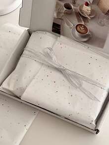 10/20張白色亮片包裝紙 50.8x35.56cm 優雅婚禮、節日、生日與派對禮物包裝紙，適用於生日、派對亮面禮物包裝紙 - 可用於禮物袋、花束與亮面禮物包裝，禮物包裝用品，婚禮文具，裝飾紙，光滑質感，禮物包裝紙捲，情人節禮物包裝紙，禮物袋填充物與派對禮物，輕量包裝紙，手工紙條，禮物包裝紙，活動策劃者，DIY手工藝者 - 彩色 - 查看 1