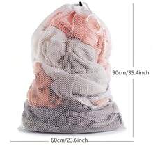 1pc Large Capacity Mesh Storage Bag, Sports Ball Storage Bag, Drawstring Shoulder Strap Design, Team Sports Volleyball Basketball Football Swimming Equipment, Sports Accessories