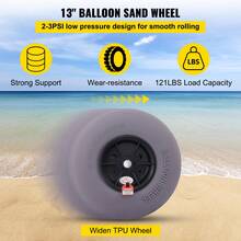 Carrelli da viaggio - 12-Zoll-Strandrad - Visualizzare 4