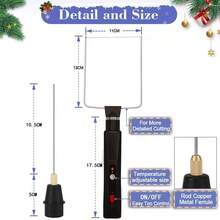 Juego de herramientas de corte de espuma de múltiples usos, cortador de espuma de poliestireno, cortador de tablero de espuma, herramienta eléctrica de corte de espuma de poliestireno, adecuada para el arte de corte de espuma, manualidades y proyectos DIY - Tipo de Enchufe A USA (110-127V) - Ver 4