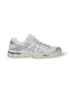 Asics Giày thể thao Gel-Cumulus 16 Unisex, thoáng khí, thấm hút mồ hôi, đa năng, logo chắc chắn, độ đàn hồi tốt, dễ giặt, thích hợp cho thể thao ngoài trời, chạy bộ, đi học hàng ngày, màu bạc trắng 1203A733-102 - Bạc/trắng - Xem 3