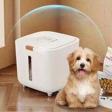 Large Capacity Transparent Pet Food Storage Container, Airtight Moisture-Proof Cat Food Canister - 6L - View 3