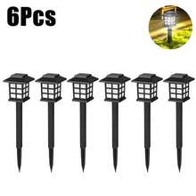 ⚡️ WIRE-FREE SOLAR LIGHTS ⚡️ 6/12 WATERPROOF YARD LIGHTS|AUTOMATIC LIGHT UP AND DOWN|10 HOURS OF ROMANTIC AMBIENCE|GARDEN LAWN PATIO GODS|DURABLE UPGRADE MODELS. - màu đen - Xem 11
