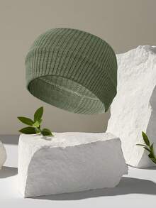 1-5条装男士纯色10厘米针织宽运动头带，吸汗透气，适合户外跑步、骑行、篮球、足球、网球、羽毛球等运动，可作头带使用。 - 彩色 - 查看 8