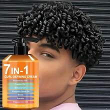 9.47 Oz, 7-In-1 Curl Defining Cream | Moisturizing Styling Cream For Adults | 1 Bottle, Long-Lasting Hold, Frizz Control, Non-Greasy, Suitable For Straight, Wavy And Curly Hair, Stylish Bottle Design, Unisex. - Multicolor - View 8