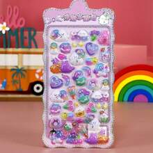 3D Embossed Rainbow Cartoon Animal Stickers, Cute Handmade Stickers For Rewards, Phone, Water Bottle Decals - Multicolor - View 9