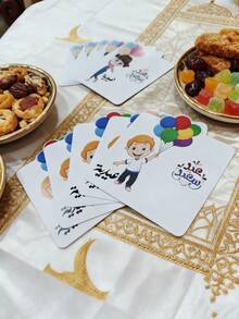 20pcs/Set Eid Mubarak Money Envelopes With Candy Holder, Eid Greeting Cards, Eid Envelopes, Eid Cash Envelopes, Eid Gifts - Multicolor - View 5