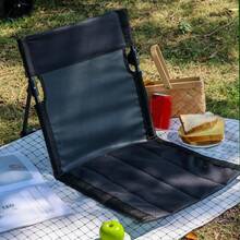 YQQ Fockety Silla de Playa Portátil con Respaldo Respaldo de Cama Ajustable Silla de Cama Sillón de Playa Plegable y Transpirable para Acampar Al Aire Libre Tomar el Sol Black2179 - Negro - Ver 5