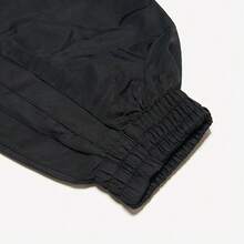 Adidas Spring/Autumn Baseball Collar Fashionable Minimalist Woven Zip-Up Jacket For Women IT9670 - Black - View 4